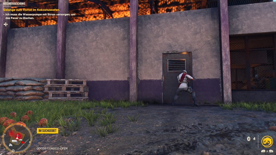 Far Cry 6 Abschiedsgeschenke Feuer im Ofen löschen, Strom einschalten, Schlüssel zum